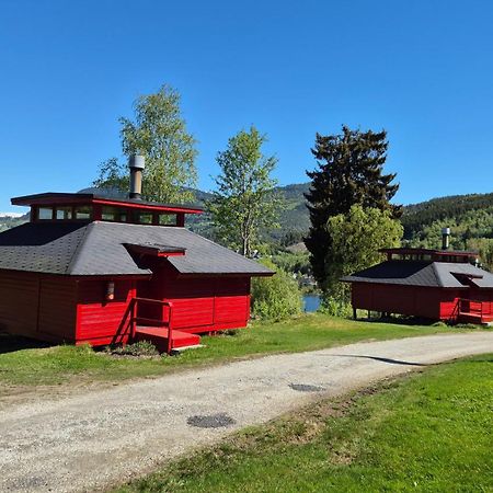Kvamshaugen Hytter Luster Bagian luar foto