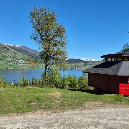 Kvamshaugen Hytter Luster Bagian luar foto