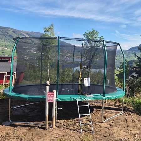 Kvamshaugen Hytter Luster Bagian luar foto